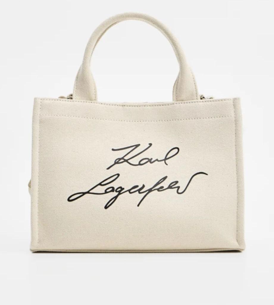 Karl Lagerfeld canvas tote bag