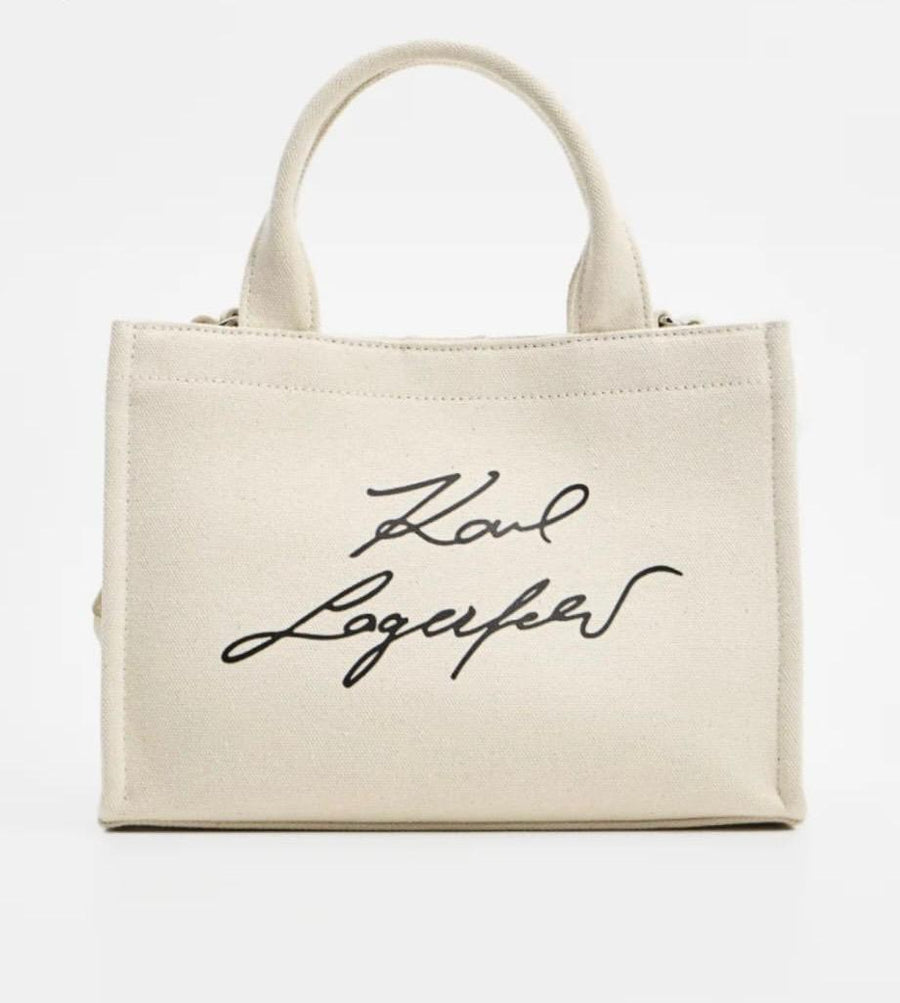 Karl Lagerfeld canvas tote bag