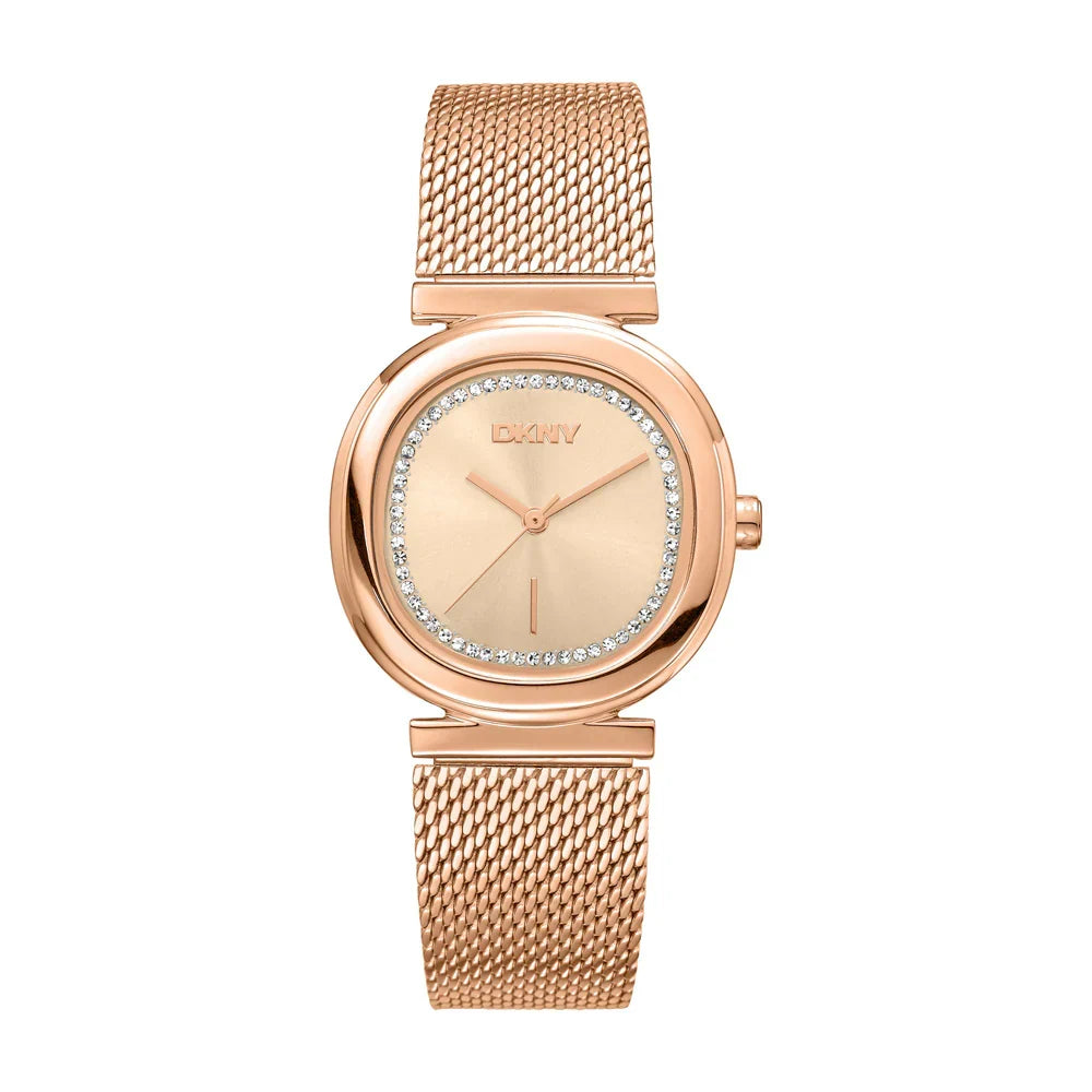 DKNY Evening Rose Gold-Tone Stainless Steel Women's Watch