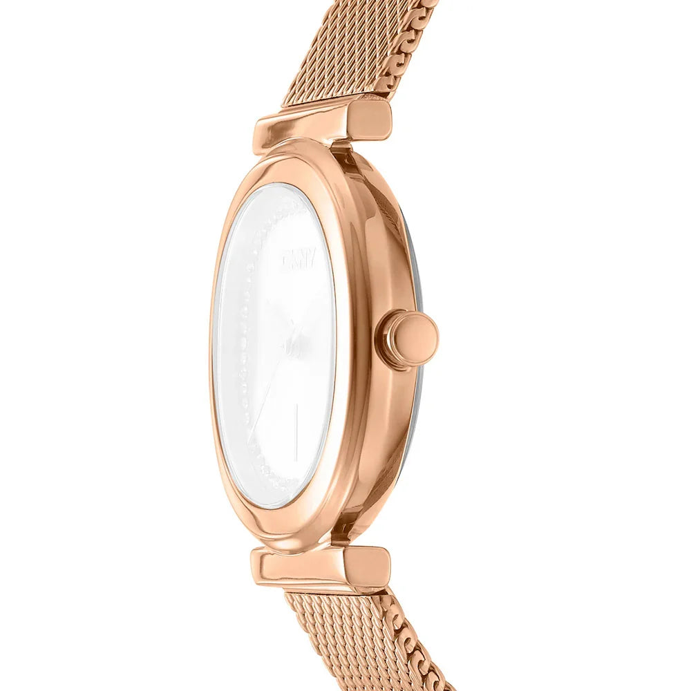 DKNY Evening Rose Gold-Tone Stainless Steel Women's Watch