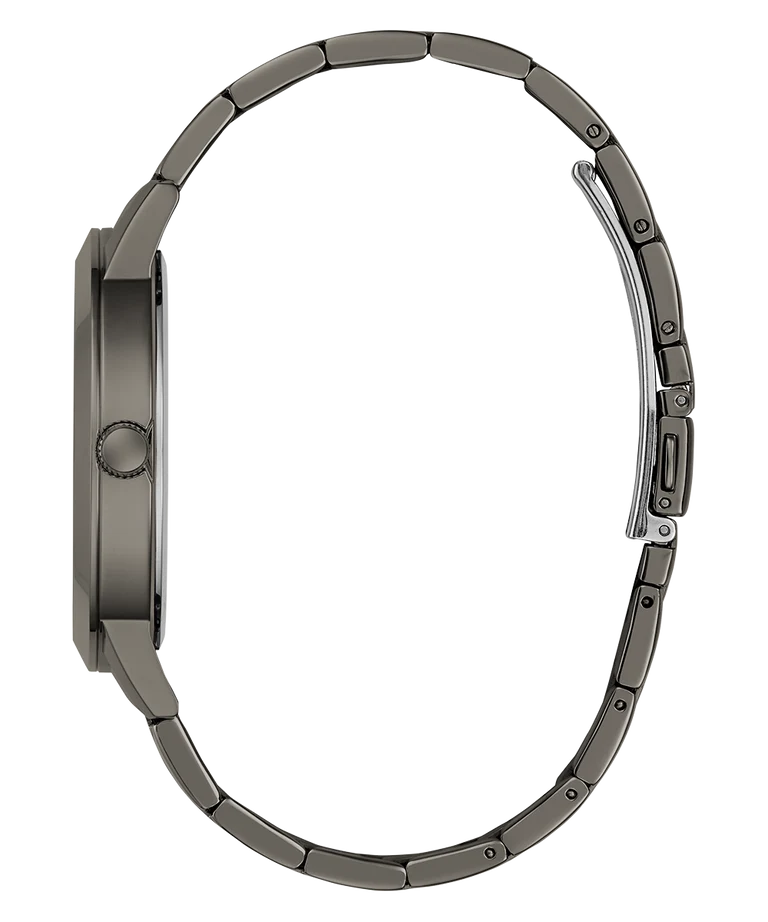 GUESS Men's Wyatt Gunmetal Stainless Steel Analog Watch